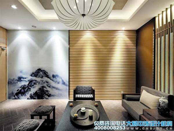 上?，F代新中式會(huì )所裝修效果圖