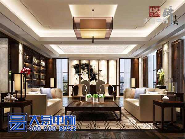 上?，F代新中式會(huì )所裝修效果圖